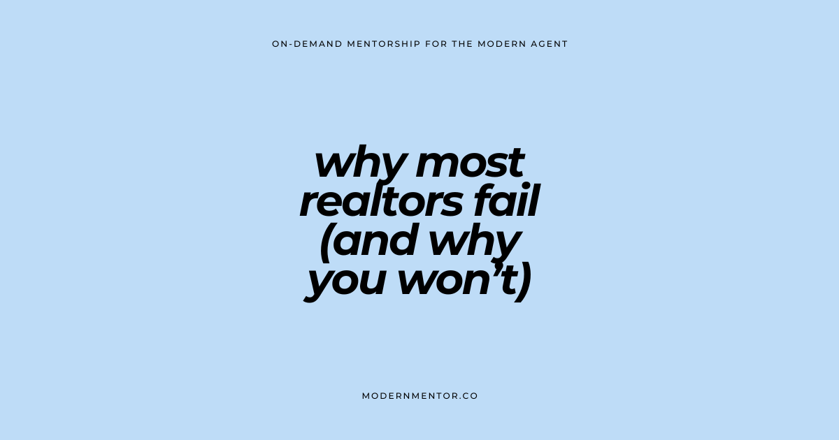 why realtors fail